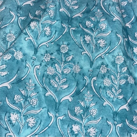 Soft Surroundings Casafina Pullover Blue & White Short Sleeved Top - Picture 3 of 4